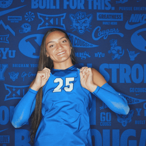 Ncaa Volleyball Go Cougs GIF by BYU Cougars