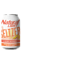 Natural-Light-Beer beer peach mango seltzer Sticker