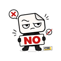 ztikix no nope stop disagree Sticker