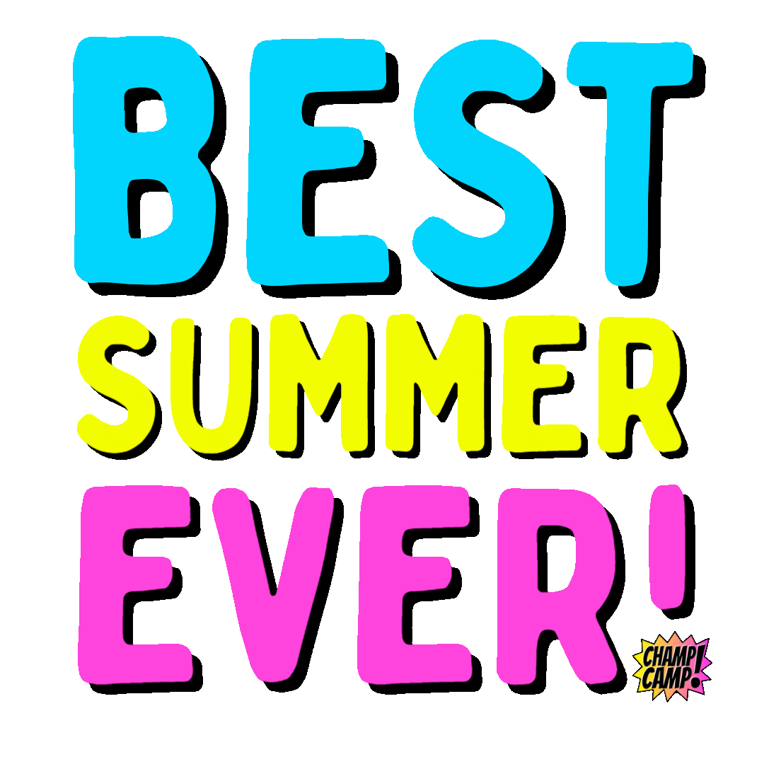 Best Summer Ever Love Sticker by Champ Camp