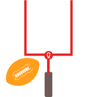 Football Fieldgoal Sticker by Vanilla Gift
