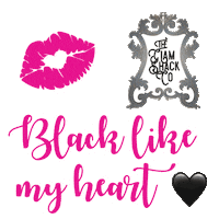 Black Heart Sticker by The Glam Shack Co.