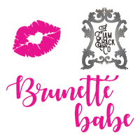 Babe Brunette Sticker by The Glam Shack Co.