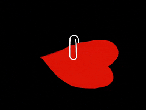 Paper Clips Love GIF by Barbara Pozzi