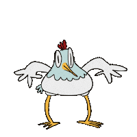 Chicken Ytram Sticker by Hombre_McSteez
