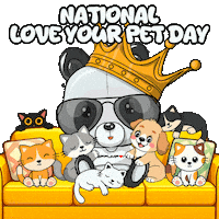 Cat Love Sticker by PandaPals