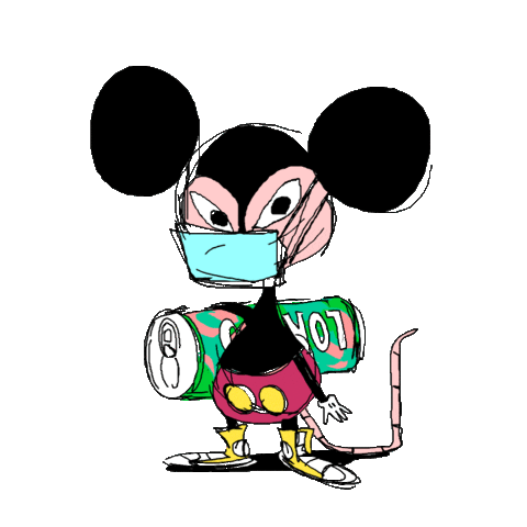 Drink Mask Sticker by sarahmaes