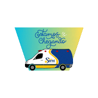 Chegando Sticker by Ambulancia Plus Santé
