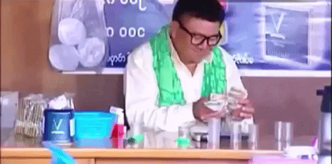 counting money shopkeeper GIF