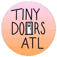 Pink Atlanta Sticker by Tiny Doors ATL