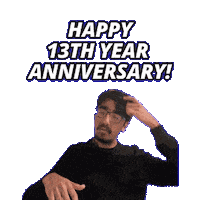 13Th Anniversary Sticker