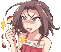Angry Apple Sticker by Jin