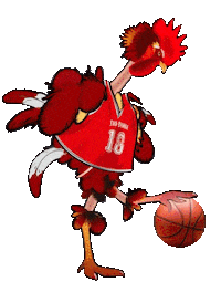 Basketball Rooster Sticker by Taco Bamba