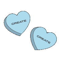 Baby Blue Love Sticker by Create Spain