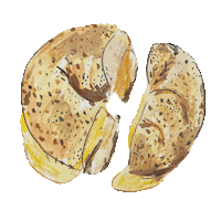 New York Eating Sticker by Halfsquare Designs