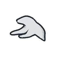 Polar Bear Sticker by Slam Disques