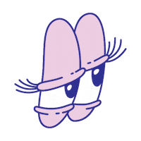 awkward eyes Sticker