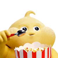 butter_baby popcorn eating popcorn butter baby butterbaby Sticker