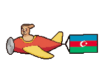 Flag Azerbaijan Sticker by Abstract HotDogs