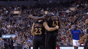 Regular Season Hug GIF by NBA