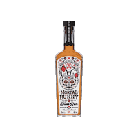 BunnySpirits bunny bottle rum mortal Sticker
