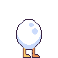 JoysteakStudios pixel jump surprise shock Sticker