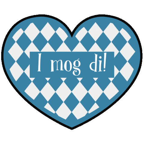 kuchenkindundkegel giphyupload bayern bayrisch i mog di Sticker