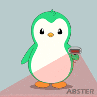 Penguin Checking GIF by Abster
