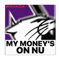 Northwestern Basketball Wildcats Sticker by Bovada