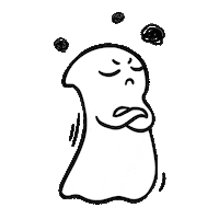 Ghost No Sticker by The Valentines