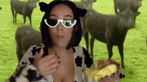 doja cat burger GIF