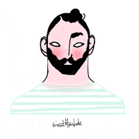 vincentmoustache art illustration vintage digital GIF