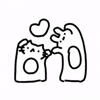 elebunn love cat kitty bunny GIF