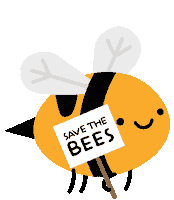 Cartoon Bee Sticker by Construktiv