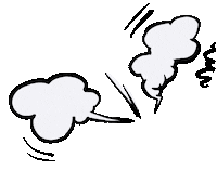 Onekon7 cartoon comic bubble om Sticker