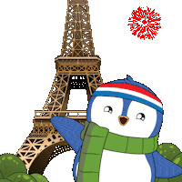 France Paris Sticker by Pudgy Penguins