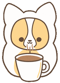 Coffee Egg Sticker by corgiyolk