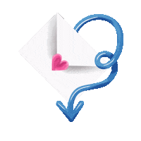 sadelart heart pink blue arrow Sticker