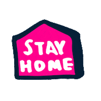 Quarantine Stay Home Sticker by Art & Science