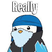 Not Funny Seriously Sticker by Pudgy Penguins