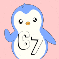 6 7 Penguin GIF by Pudgy Penguins