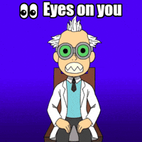 Suspicious Eyesonyou GIF by 3dFrankenPunks