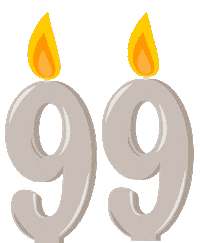 Flickering Ninety-Nine Sticker