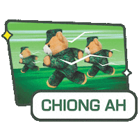 Run Soldiers Sticker by Our Singapore Army