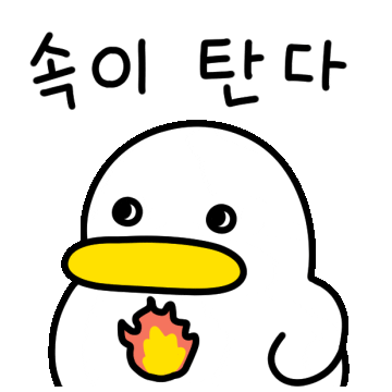 420gram00 angry character duck 캐릭터 Sticker