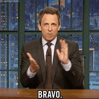 seth meyers applause GIF by Late Night with Seth Meyers