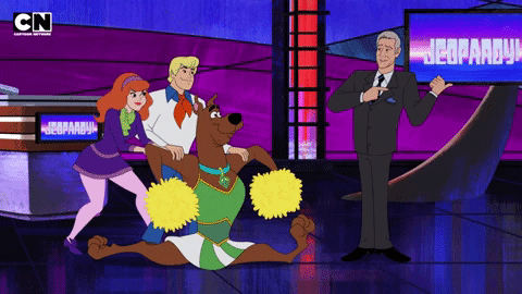 Frozeded giphygifmaker scooby-doo alex trebek GIF