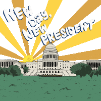 Joe Biden Sunset Sticker by Creative Courage