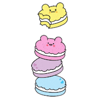 Dessert Macaron Sticker by Care Bear Stare!
