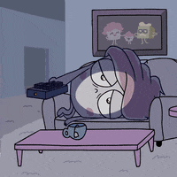 buzzfeedanimation sad lazy depression messy GIF